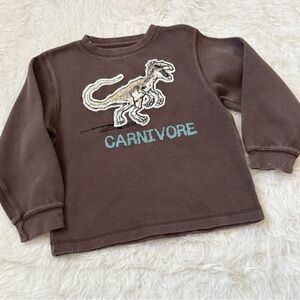 Cool Gymboree Brown Dinosaur Graphic Long Sleeve Thermal Tee